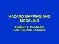 HAZARD MAPPING AND MODELING PowerPoint PPT Presentation