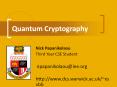 Quantum Cryptography PowerPoint PPT Presentation