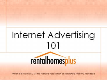 Internet Advertising 101