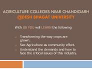 Agricultural Courses in Chandigarh