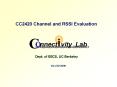 CC2420 Channel and RSSI Evaluation PowerPoint PPT Presentation