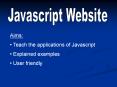 Javascript Website PowerPoint PPT Presentation