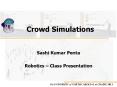 Crowd Simulations PowerPoint PPT Presentation