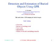 Detection and Estimation of Buried Objects Using GPR