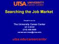 Searching the Job Market PowerPoint PPT Presentation