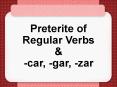 Preterite of Regular Verbs PowerPoint PPT Presentation