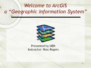 Welcome to ArcView a 