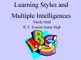 Learning Styles and Multiple Intelligences PowerPoint PPT Presentation