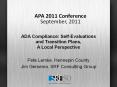 ADA Compliance: Self-Evaluations and Transition Plans, A Local Perspective PowerPoint PPT Presentation