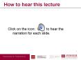 How to hear this lecture PowerPoint PPT Presentation