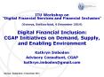 Digital Financial Inclusion: CGAP Initiatives on Demand, Supply, and Enabling Environment PowerPoint PPT Presentation