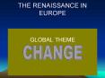 THE RENAISSANCE IN EUROPE PowerPoint PPT Presentation