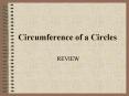 Circumference of a Circles PowerPoint PPT Presentation