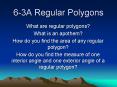 6-3A Regular Polygons PowerPoint PPT Presentation