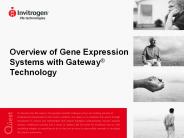 Overview of Gene Expression Systems with Gateway