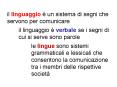 il linguaggio  PowerPoint PPT Presentation
