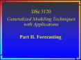 DSc 3120  Generalized Modeling Techniques with Applications PowerPoint PPT Presentation