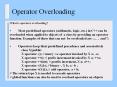 Operator Overloading PowerPoint PPT Presentation