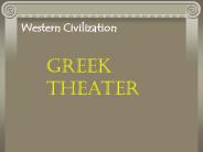 Greek Drama