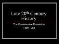Late 20th Century History PowerPoint PPT Presentation