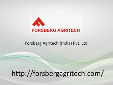 Cleaning & grading machinery