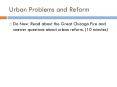 Urban Problems and Reform PowerPoint PPT Presentation