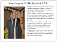 Boney Kapoor On The Board of ICMEI PowerPoint PPT Presentation