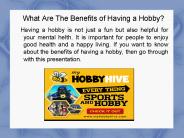 What Are The Benefits of Having a Hobby?