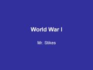 World War I