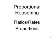 Proportional Reasoning
