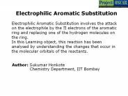 Electrophilic Aromatic Substitution