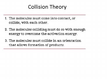 Collision Theory presentation | free to download