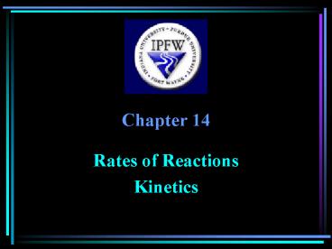 Rates of Reactions