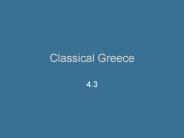 Classical Greece