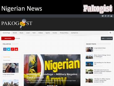 Latest Nigerian news and music