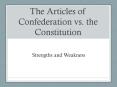 The Articles of Confederation vs. the Constitution PowerPoint PPT Presentation