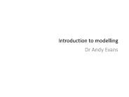 Introduction to modelling