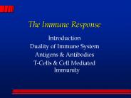The Immune Response