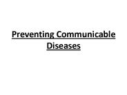 Preventing Communicable Diseases