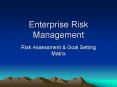 Enterprise Risk Management PowerPoint PPT Presentation