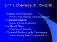 Unit 1: Chemistry (P. 134-279) PowerPoint PPT Presentation