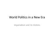 World Politics in a New Era
