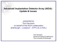 Advanced Implantation Detector Array (AIDA):
