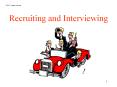 Recruiting and Interviewing PowerPoint PPT Presentation