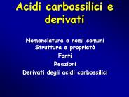 Acidi carbossilici e derivati