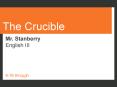 The Crucible PowerPoint PPT Presentation