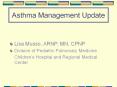 Asthma Management Update PowerPoint PPT Presentation