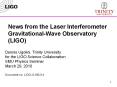 Physics of LIGO, lecture 1a PowerPoint PPT Presentation