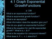 4.1 Graph Exponential GrowthFunctions