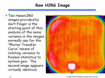 Raw H2RG Image